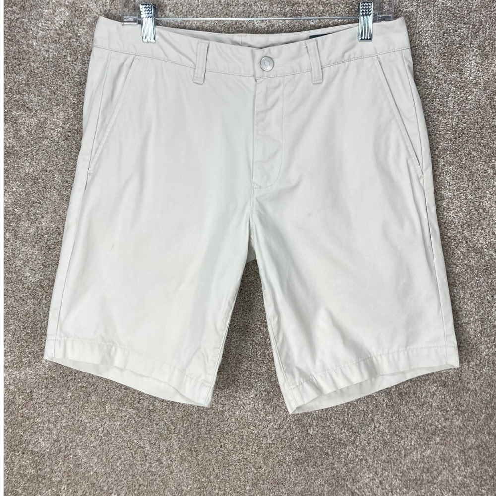 Bonobos Cotton Chino Shorts Mens 31 Beige Casual Flat Front Golf Preppy Summer